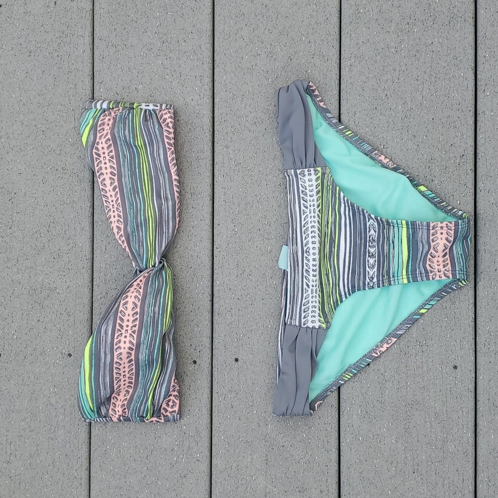 Hot Water Bandeau Bikini (LG Top/SM Bottom)